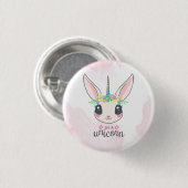 Sweet Pink Unicorn Button (Vorne & Hinten)