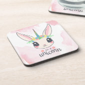 Sweet Pink Unicorn Getränkeuntersetzer (Linke Seite)