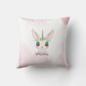 Sweet Pink Unicorn Kissen (Rückseite)