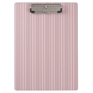 Sweet Pink Vertikales Streifen Muster Klemmbrett