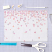 Sweet Pink Watercolor Confetti Dots Seidenpapier (Handwerk)