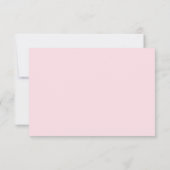 Sweet Pink Watercolor Rose Hochzeit RSVP (Rückseite)