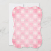 Sweet Pink | Weiße Vintage Blumentaufen Einladung (Rückseite)