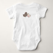 Sweet Pink Whimsical Damask Baby Chicks T - Shirt (Rückseite)