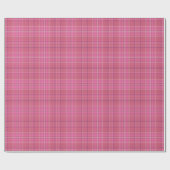 Sweet Pinks Kariert Gingham Pattern Wrapping Paper Geschenkpapier (Flach)