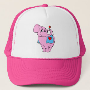 Sweet Pinky mit Rose Hat Truckerkappe