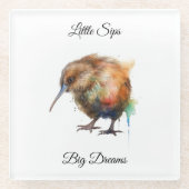 Sweet Pipi Kiwi, custom Glasuntersetzer (Vorderseite)