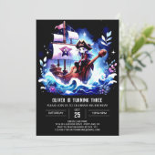 Sweet Pirate Einladung (Stehend Vorderseite)