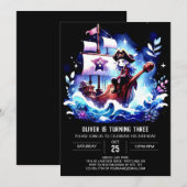 Sweet Pirate Einladung (Vorne/Hinten)