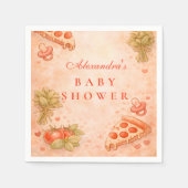 Sweet Pizza Baby Shower Serviette (Vorderseite)