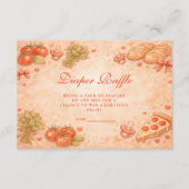 Sweet Pizza Diapper Raffle Begleitkarte (Vorderseite)