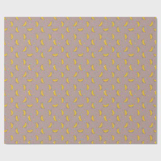Sweet & Playful Banana Dream Pattern Geschenkpapier (Flach)
