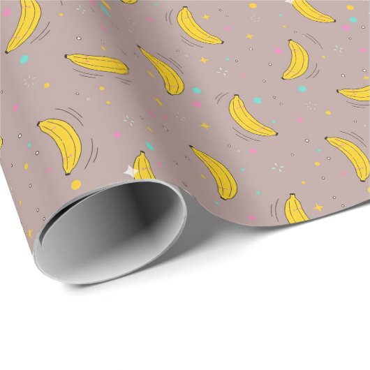 Sweet & Playful Banana Dream Pattern Geschenkpapier (Rolleneckpunkt)