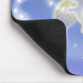 Sweet Polar Bear Angel Cub Mousepad (Ecke)