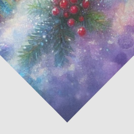 Sweet Polar Bear Cube mit Weihnachtsgeschenk Decou Seidenpapier (Ausschnitt)