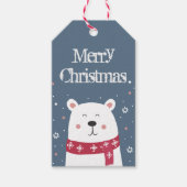 Sweet Polar Bear with Scarf Geschenkanhänger (Vorderseite)