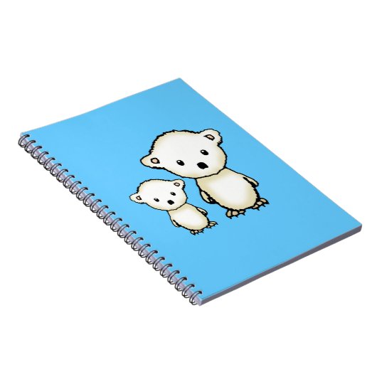 Sweet Polar Bears Notebook Notizblock (Rechte Seite)