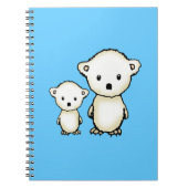 Sweet Polar Bears Notebook Notizblock (Vorderseite)