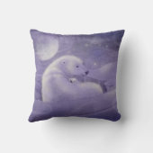 Sweet Polar Bears Throw Kissen (Rückseite)