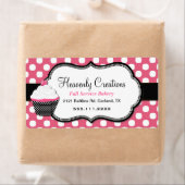 Sweet Polka Dot and Cupcake Bake Label (Insitu)
