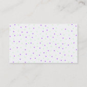 Sweet Polka Dot Pet Sitting Business Card Visitenkarte (Rückseite)