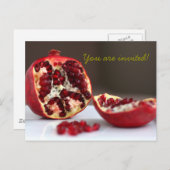 Sweet POM Pomegranate Collection Einladung (Vorne/Hinten)