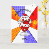 Sweet Pop Art Birthday Card Eros Bendato Karte (Gelbe Blume)