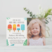 Sweet Popsicle Party Geburtstag Einladung (Stehend Vorderseite)