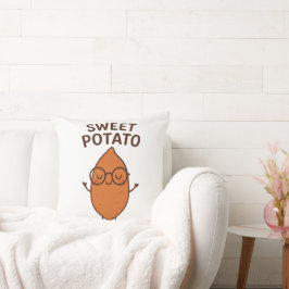 Sweet Potato Cozy Pillow Kissen