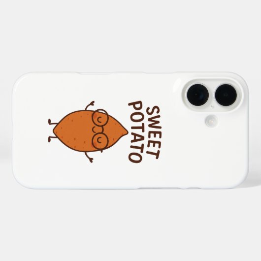 Sweet Potato Funny iPhone Case (Rückseite (Horizontal))