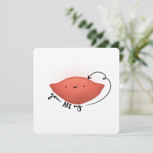 Sweet Potato Liebe Card (Stehend Vorderseite)