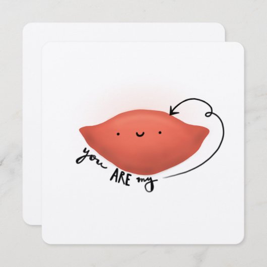 Sweet Potato Liebe Card (Vorne/Hinten)