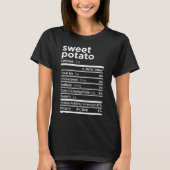 Sweet Potato Nutrition Facts Funny Erntedank Co. T-Shirt (Vorderseite)