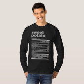 Sweet Potato Nutrition Facts Funny Erntedank Co. T-Shirt (Vorne ganz)
