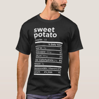 Sweet Potato Nutrition Facts Funny Erntedank Co. T-Shirt