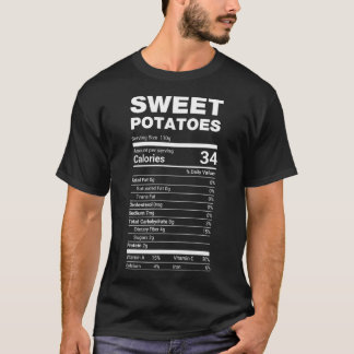 Sweet Potato Nutrition Funny Lazy Matching T-Shirt
