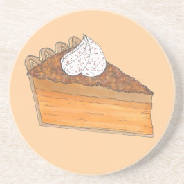 Sweet Potato Pie Slice Soul Weihnachtsfeiertag Sandstein Untersetzer