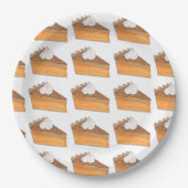 Sweet Potato Pie Slice Weihnachtsabend Pappteller (Vorderseite)