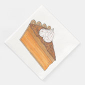 Sweet Potato Pie Slice Weihnachtsabend Soul Food Serviette (Ecke)