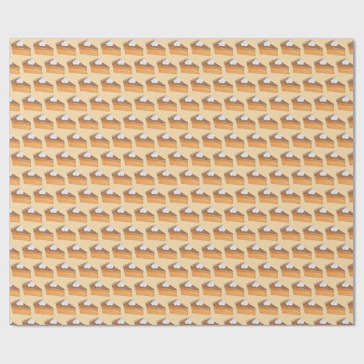 Sweet Potato Pie Slice Weihnachtsfest Geschenkpapier (Flach)