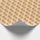 Sweet Potato Pie Slice Weihnachtsfest Geschenkpapier (Ecke)