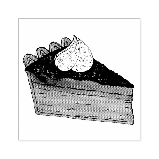 Sweet Potato Pie Slice Weihnachtsfest Nahrung Gummistempel (Prägung)