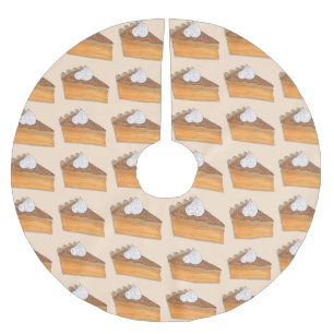 Sweet Potato Pie Soul Essen Südliche Weihnachten Polyester Weihnachtsbaumdecke