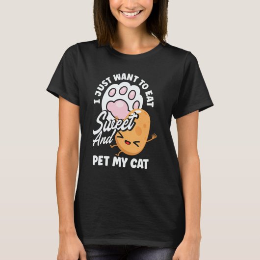 Sweet Potato Vegetable   Cat Owner T-Shirt (Vorderseite)