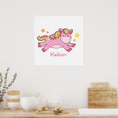 Sweet Prancing Pony Baby Kinderzimmer Poster (Küche)