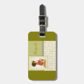 Sweet Praying Girl Thank You God Gepäckanhänger (Vorderseite vertikal)