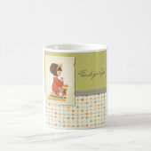 Sweet Praying Girl Thank You God Kaffeetasse (Mittel)