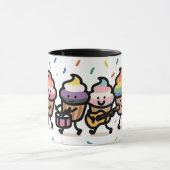 Sweet Pride Parade - Cupcake Band Celebration Tasse (Zentrum)