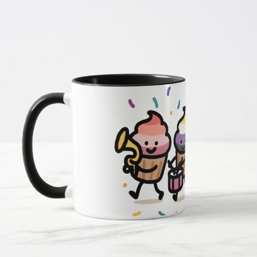 Sweet Pride Parade - Cupcake Band Celebration Tasse (Links)