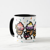 Sweet Pride Parade - Cupcake Band Celebration Tasse (Vorderseite Links)